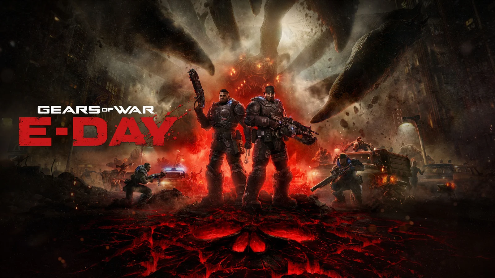 Marcus Fenix e Dom Santiago na arte oficial de Gears of War E-Day